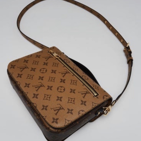 LOUIS VUITTON Monogram Reverse Canvas Pochette Metis Handbag Bag - Picture 2 of 11